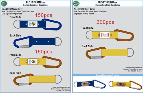 Custom versatile charms/Carabiner Keychain/Lanyards-20CC4Lucy Corey 250603