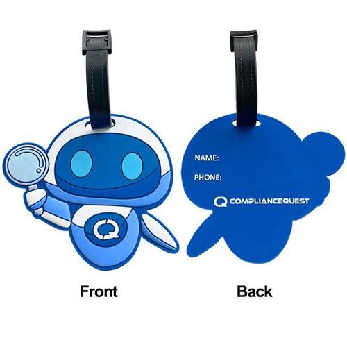 Custom 3D Die-Cut Soft PVC Luggage Tag (Logo & Shape) – Free Proof & Quote