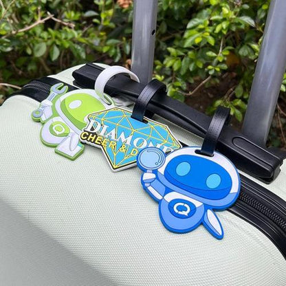 Custom 3D Die-Cut Soft PVC Luggage Tag (Logo & Shape) – Free Proof & Quote
