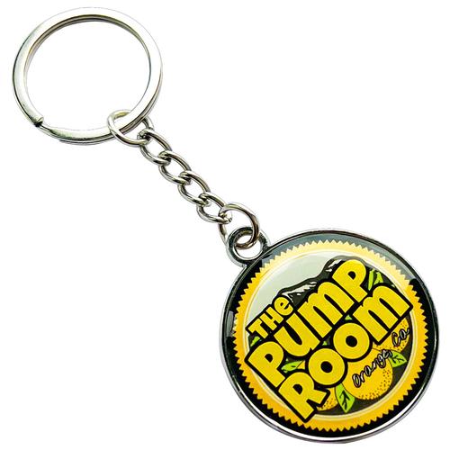 Dual-Sided Doming Metal Keychain