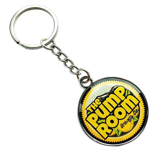 Dual-Sided Doming Metal Keychain
