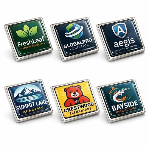 Custom Full Color Domed Metal Lapel Pins  – Order Online