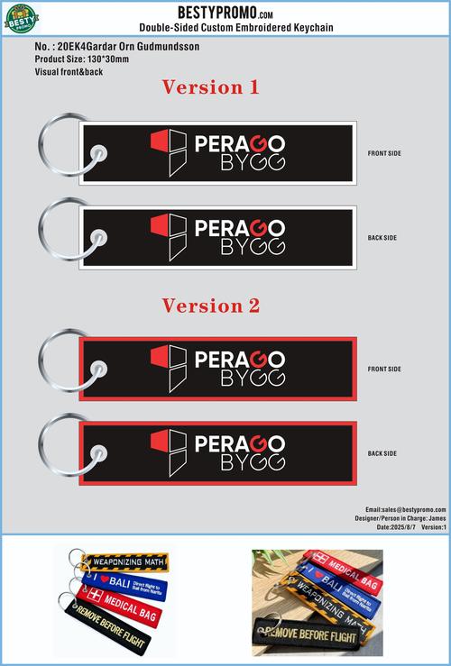 Custom Embroidered Keychain/Head Scarf- 20EK4Gardar Orn Gudmundsson 250807