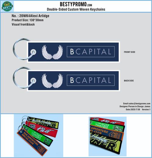 Custom Lanyard/Woven Keychains:-20OT4Alexi Arlidge250729