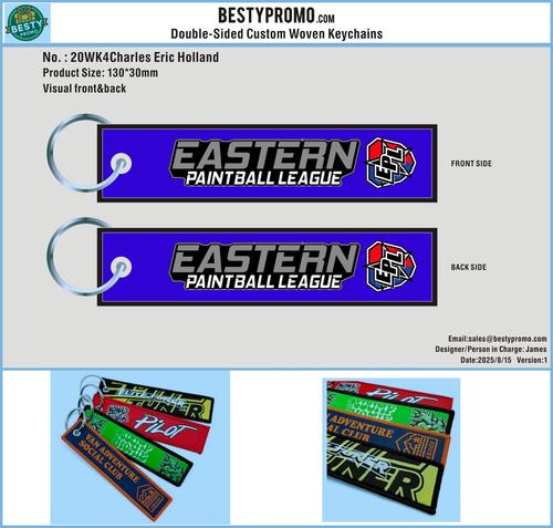 Double Sided Woven Keychains-20KW4Charles Eric Holland 250815