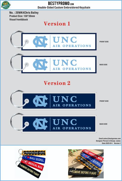 Double Sided Embroidered Keychain-20EKChris Bailey 250804