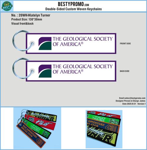 Double Sided Woven Keychains-20WK4Katelyn Turner250821