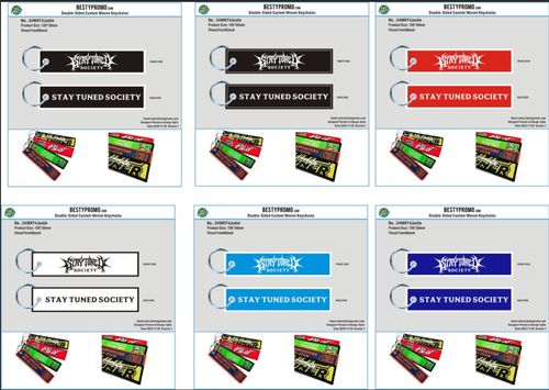 Double Sided Woven Keychains-34EKY4Justin251120