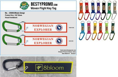 Custom Dye Sublimation Lanyards/Woven Flight Key Tag-20260819-20-RE
