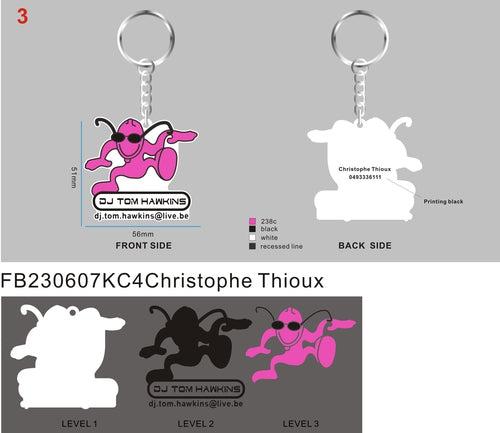 CUSTOM 3D DIE CUT RUBBER KEYCHAINS(REGULAR)-FB230607KC4Christophe Thioux10