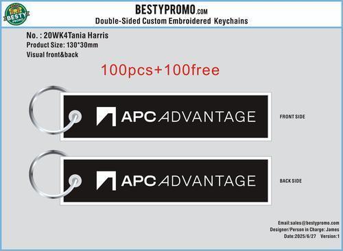 Double Sided Embroidered Keychain-20EK4Tania Harris 250627