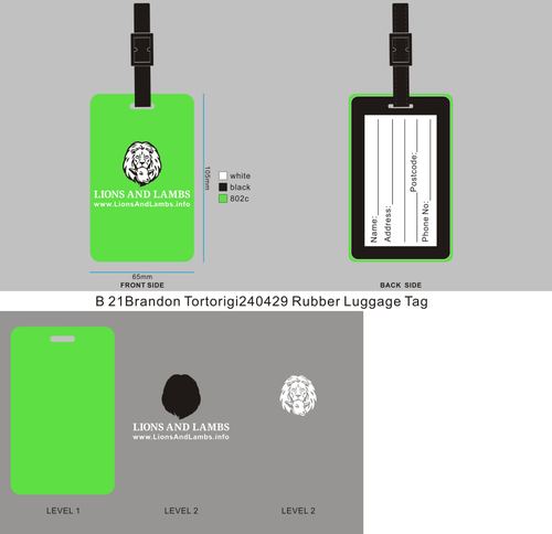 Rubber Luggage Tag 21Brandon Tortorigi
