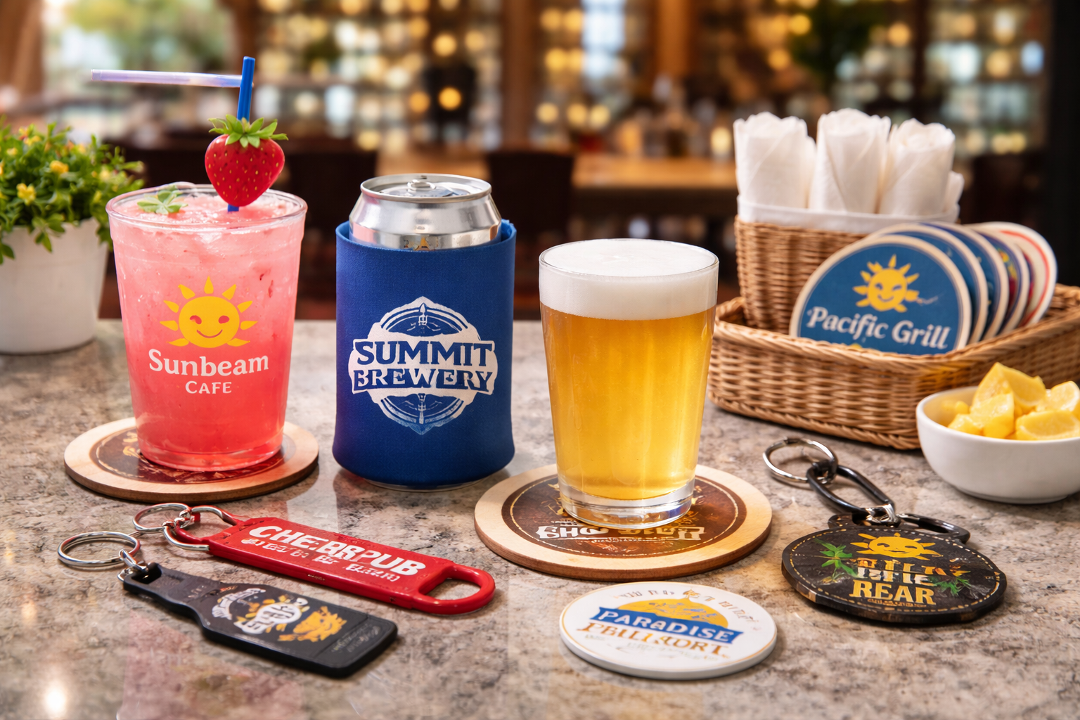 Custom Promotional Products for Hospitality & Beverage Brands