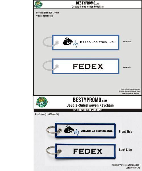 Custom Double-Sided Woven Flight Key Tag-20260529-22-1