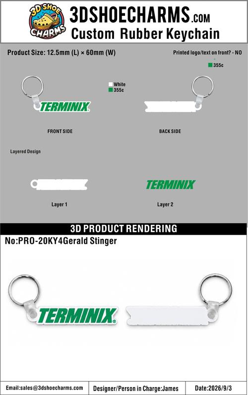 Custom 3D Die Cut Rubber Keychains – 20260908-20