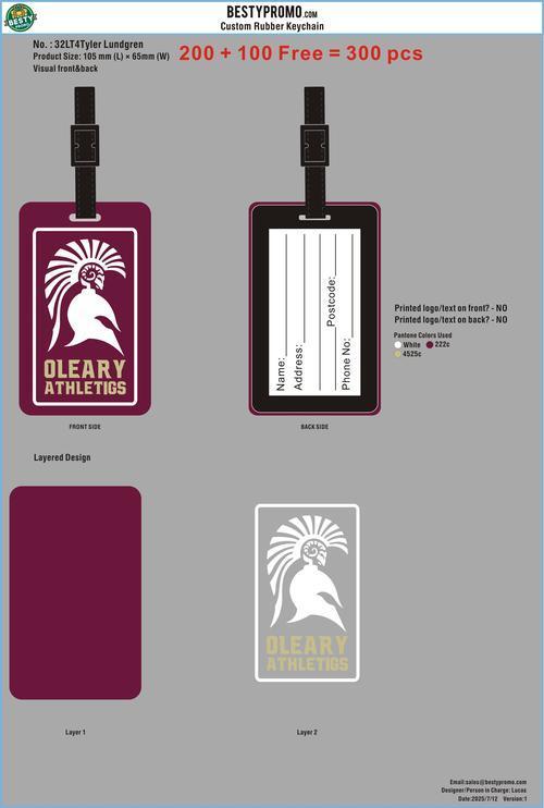 Rubber Luggage Tag 32LT4Tyler Lundgren 20250712