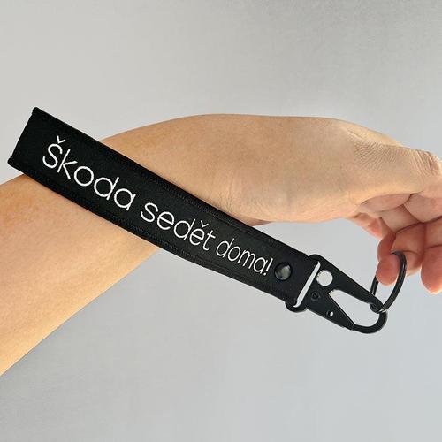 Premium Thick Woven Keychain – Extended (Wrist Strap)