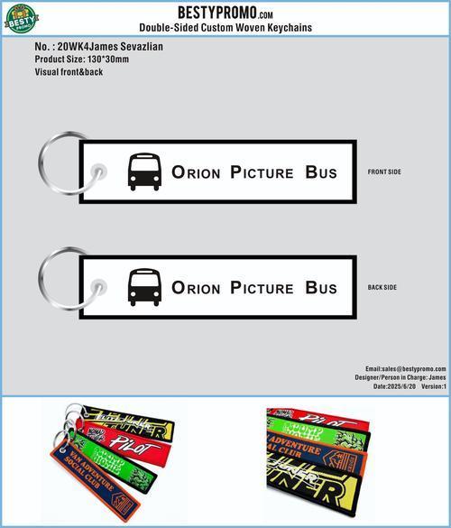 Double Sided Woven Keychains-20KY4James Sevazlian250620