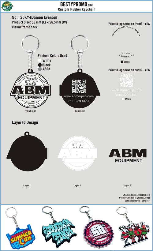 Custom rubber keychains-20KY4Damon Everson 250906
