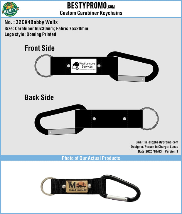 Carabiner Keychain 32CK4Bobby Wells 20251004