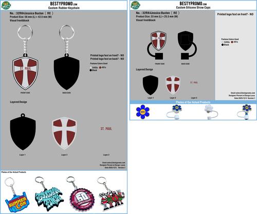 Rubber Keychain & Straw Topper 32RK&CC4Jessica Buxton（RE）20251210