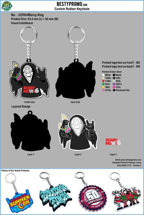Rubber Keychains 32RK4Marcy King 20251112