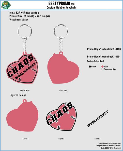 Rubber Keychains 32RK4Melissa 20251002 Re