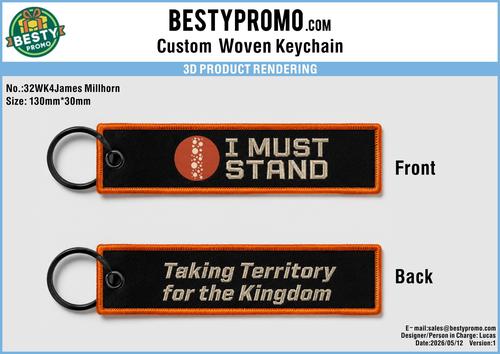 Custom Double-Sided Woven Flight Key Tag-20260515-32-1