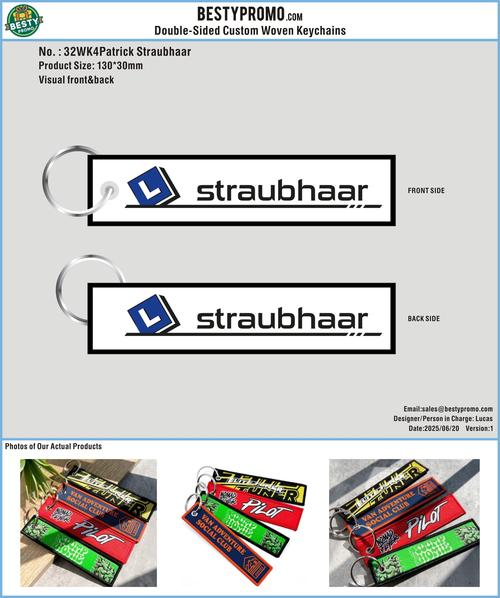 Double-Sided Custom Woven Keychains 32WK4Patrick Straubhaar 20250620