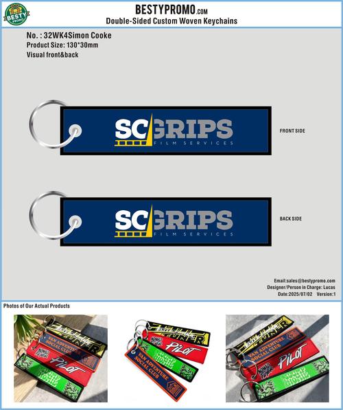 Double-Sided Custom Woven Keychains 32WK4Simon Cooke 20250702
