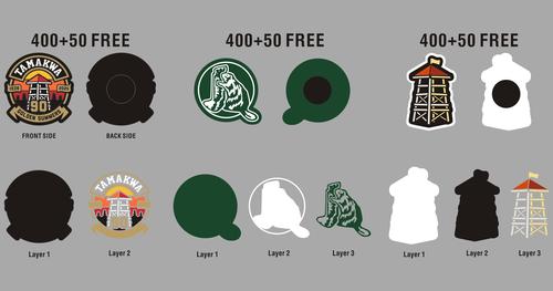 CUSTOM RUBBER CHARMS - 04CC4LeslieHartsman - Reorder