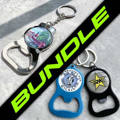 BUNDLE: Custom Zinc Openers & Custom Aluminium Openers