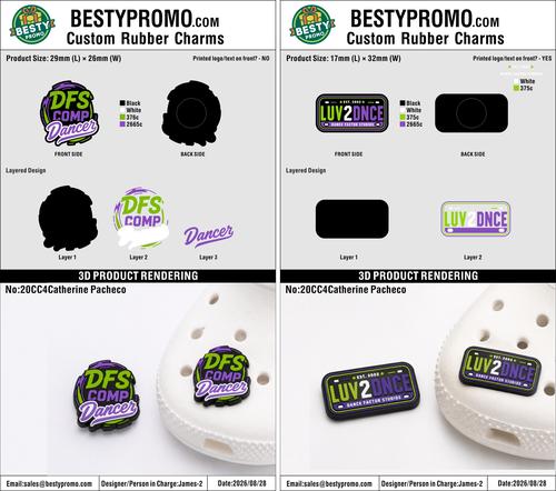 Custom Rubber Clog Charms - 20260902-20-RE