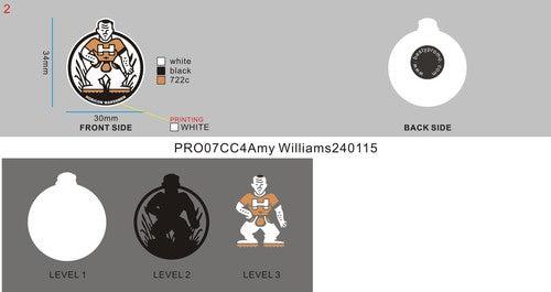 custom clog charm and keychain 07CC4Amy Williams