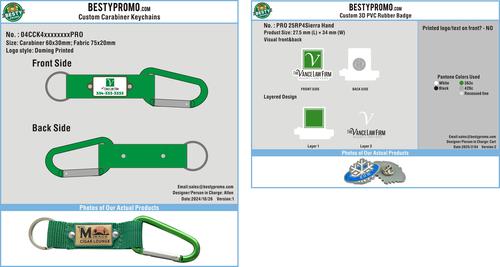 Custom Carabiner Keychains-PRO 25RP4Sierra Hand