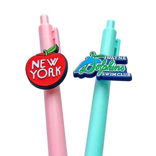 Custom Rubber Pen clip charm