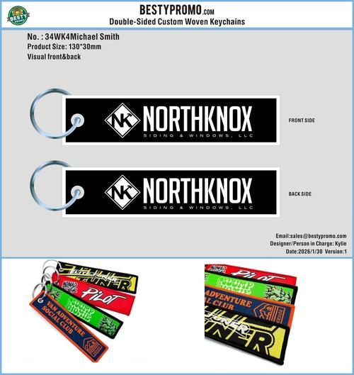 Pro34-Woven Flight Key Tag/Michael Smith260130