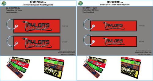 Double Sided Woven Keychains34WKY4Taylor251130