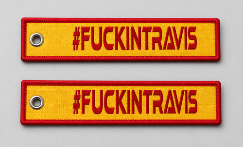 Custom Double-Sided Woven Flight Key Tag – 20260507-20