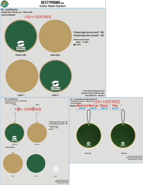 Rubber Keychain+coaster+Air Freshener -pro22ky4BruceSalyers202420604