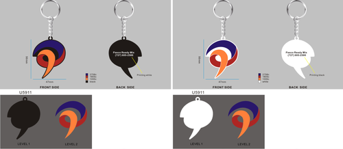 Rubber Keychain-21RK4John Wyatt