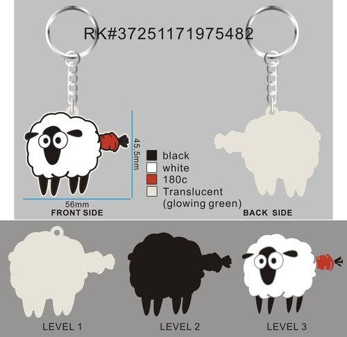18-custom rubber keychian-