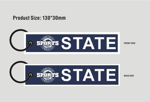 Custom Double-Sided Woven Flight Key Tag – 20260429-34-RE