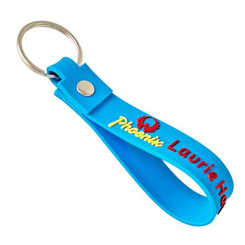 Custom Rubber Keychain Strap with Logo – Personalized Keychains for ...