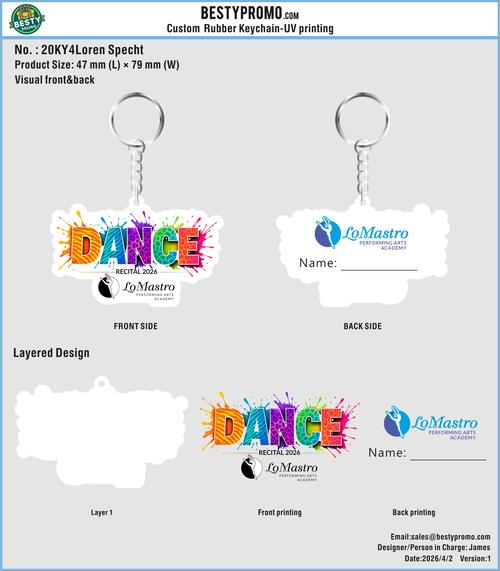 Custom 3D Die Cut Rubber Keychains – 20260505-20-RE