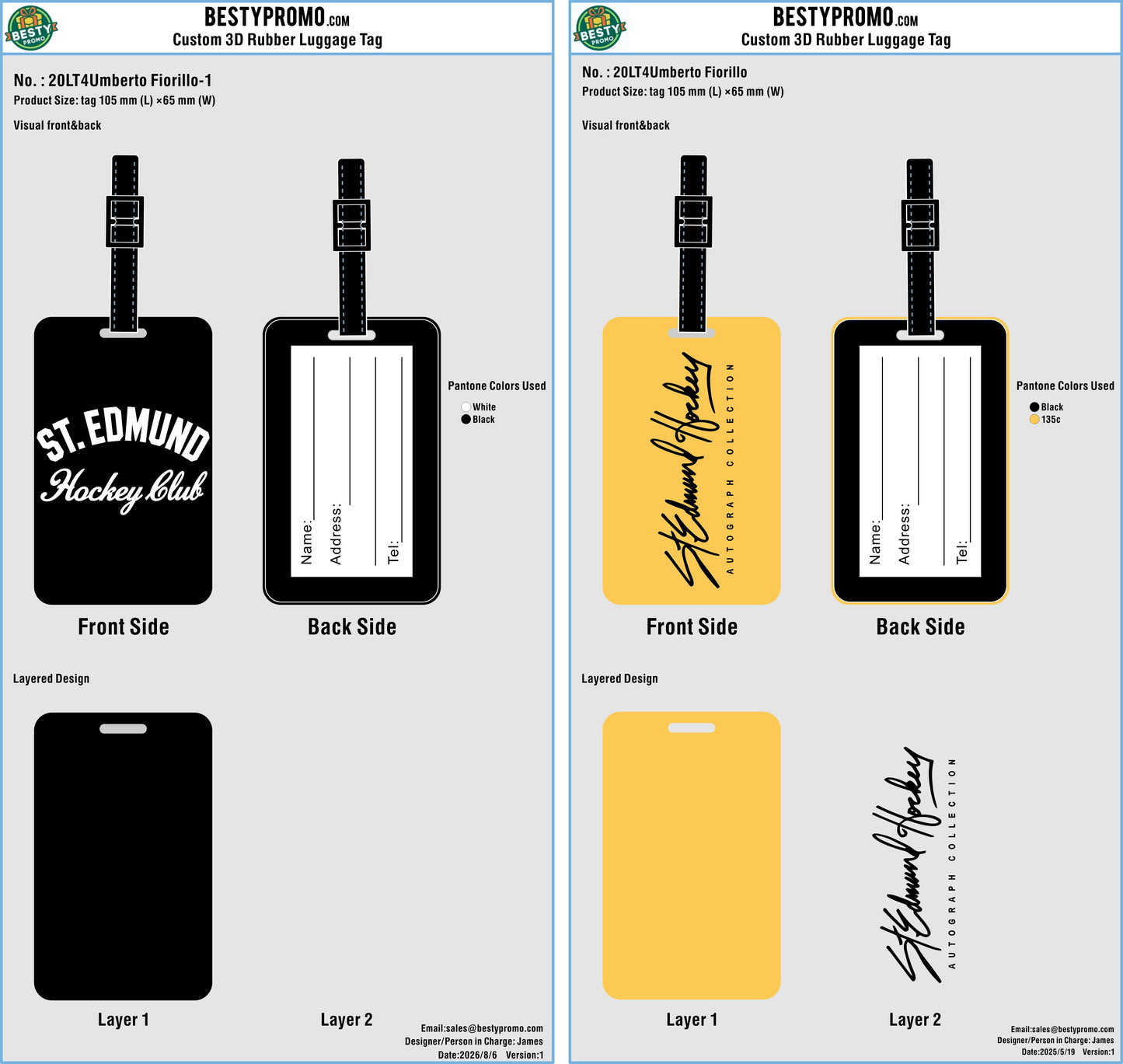 Custom PVC Rubber Luggage Tag – 20260811-20-RE
