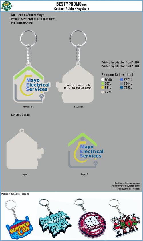Custom Rubber keychains-20KY4Stuart Mayo 250729