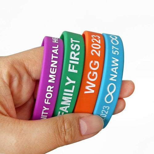 Custom Silicone Wristbands - Solid