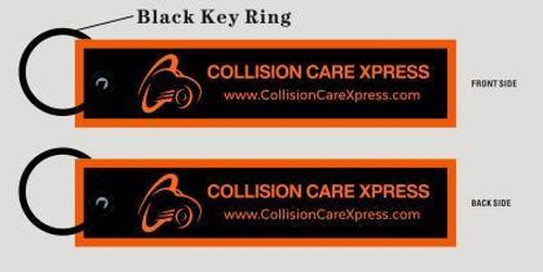 Custom Double-Sided Woven Flight Key Tag – 20260527-20