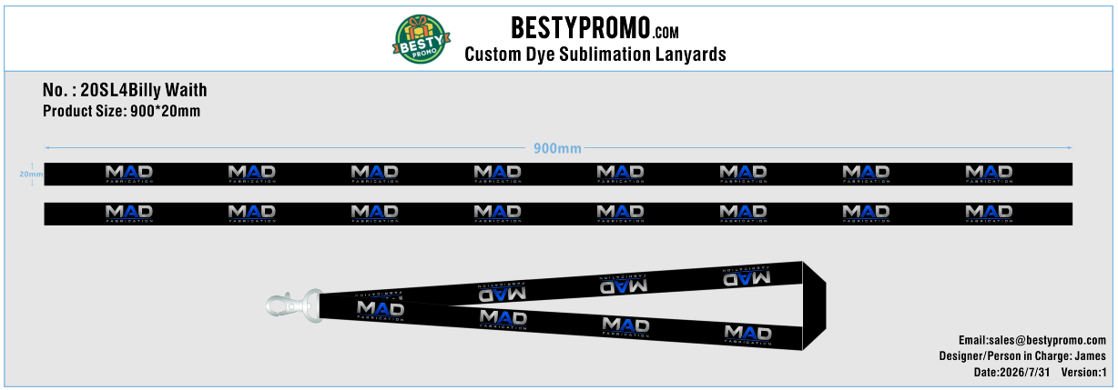 Custom Dye Sublimation Lanyards/Air Freshener-20260804-20